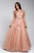 Main image of Beaded Embellished V Neck Prom Ball Gown